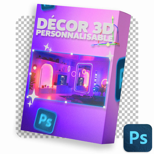 DÉCOR 3D PERSONNALISABLE - STREAMING, MEETINGS - VOL.02