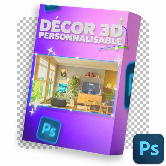 DÉCOR 3D PERSONNALISABLE - STREAMING, MEETINGS - VOL.03